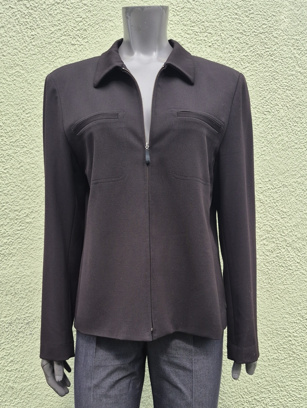 Q Petites (Hong Kong) Ladies Black Full Zip Fully Lined Jacket